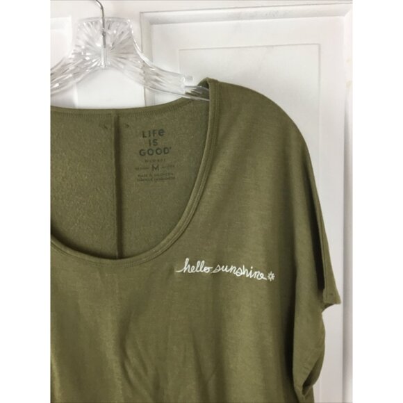 Life is Good Oversized Scoop Neck T-Shirt NWT - Picture 2 of 6